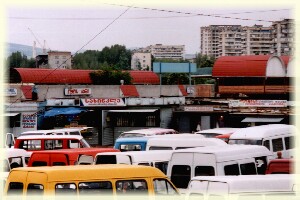 Bus terminal Didube in Tbilisi